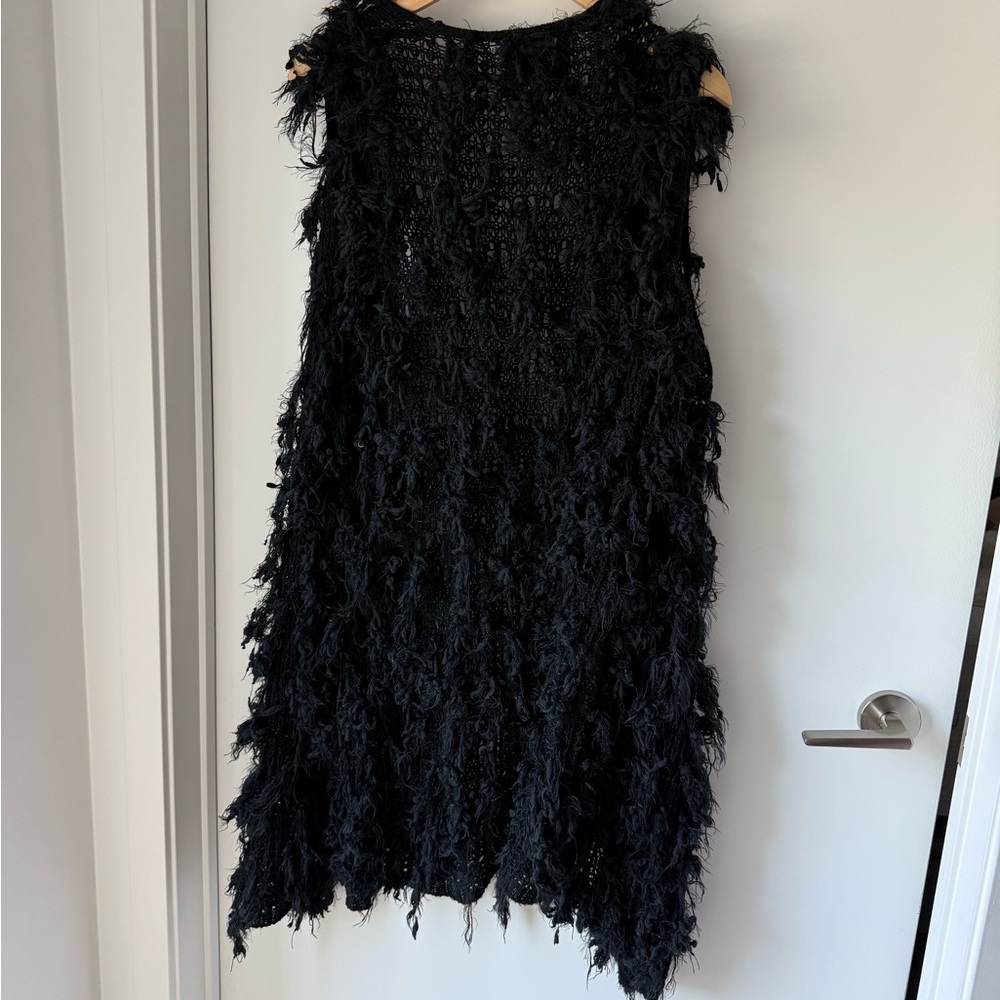 Elegant Black Textured Vest